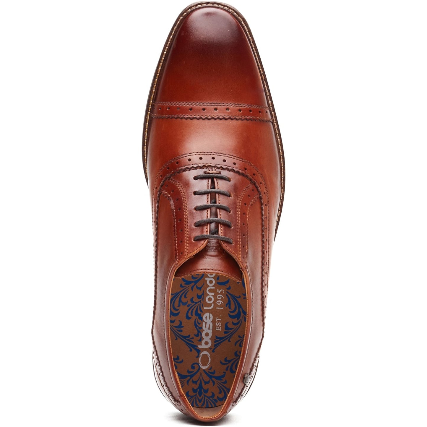 Base London ASCOT Mens Oxford Shoes Tan