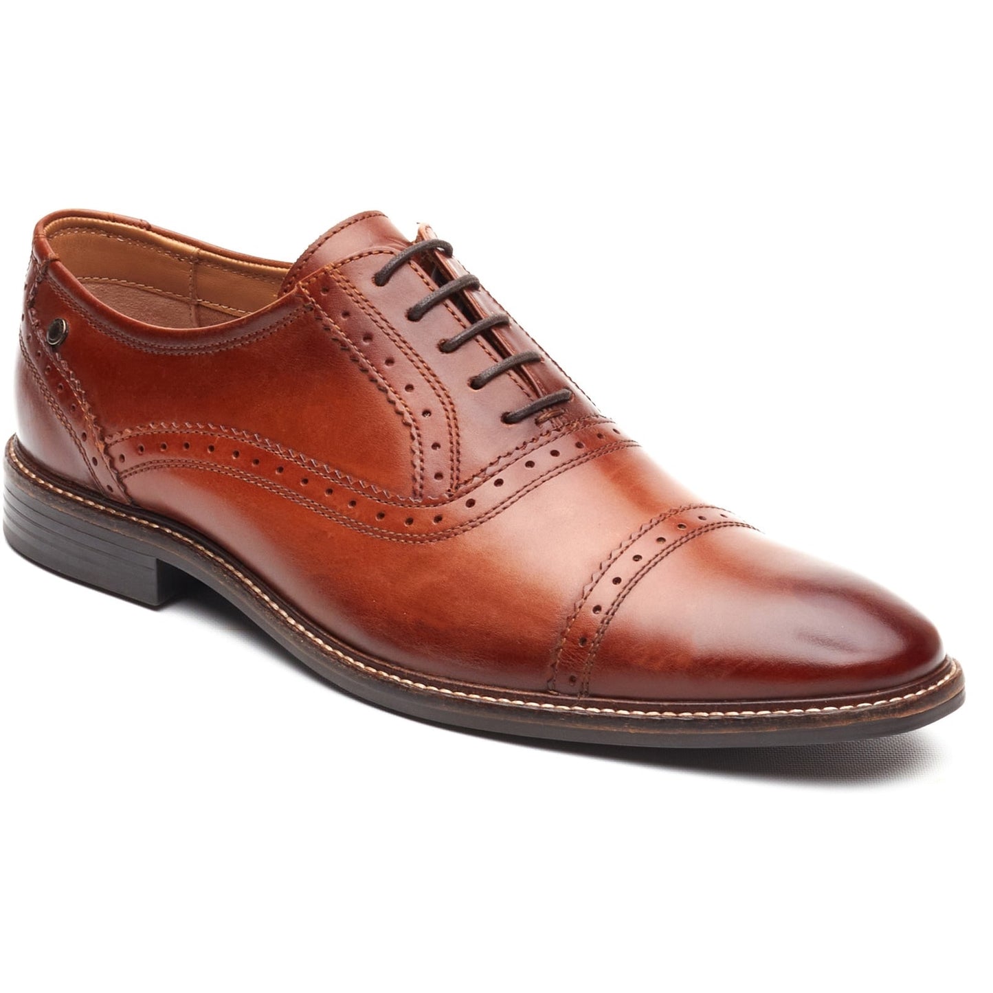 Base London ASCOT Mens Oxford Shoes Tan