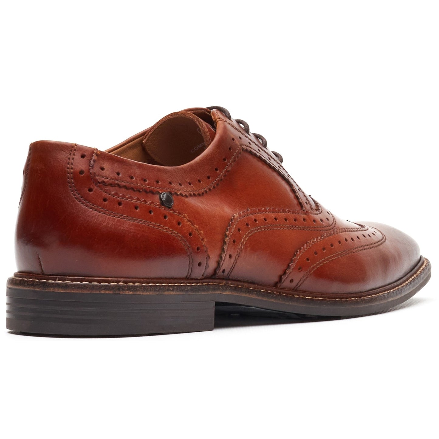 Base London CLARENCE Mens Brogue Shoes Tan