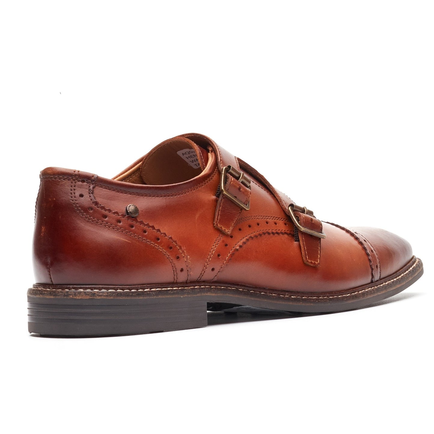 Base London HENLEY Mens Monk Shoes Tan