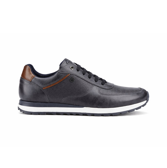 Base London LANCASTER Mens Casual Trainers Navy