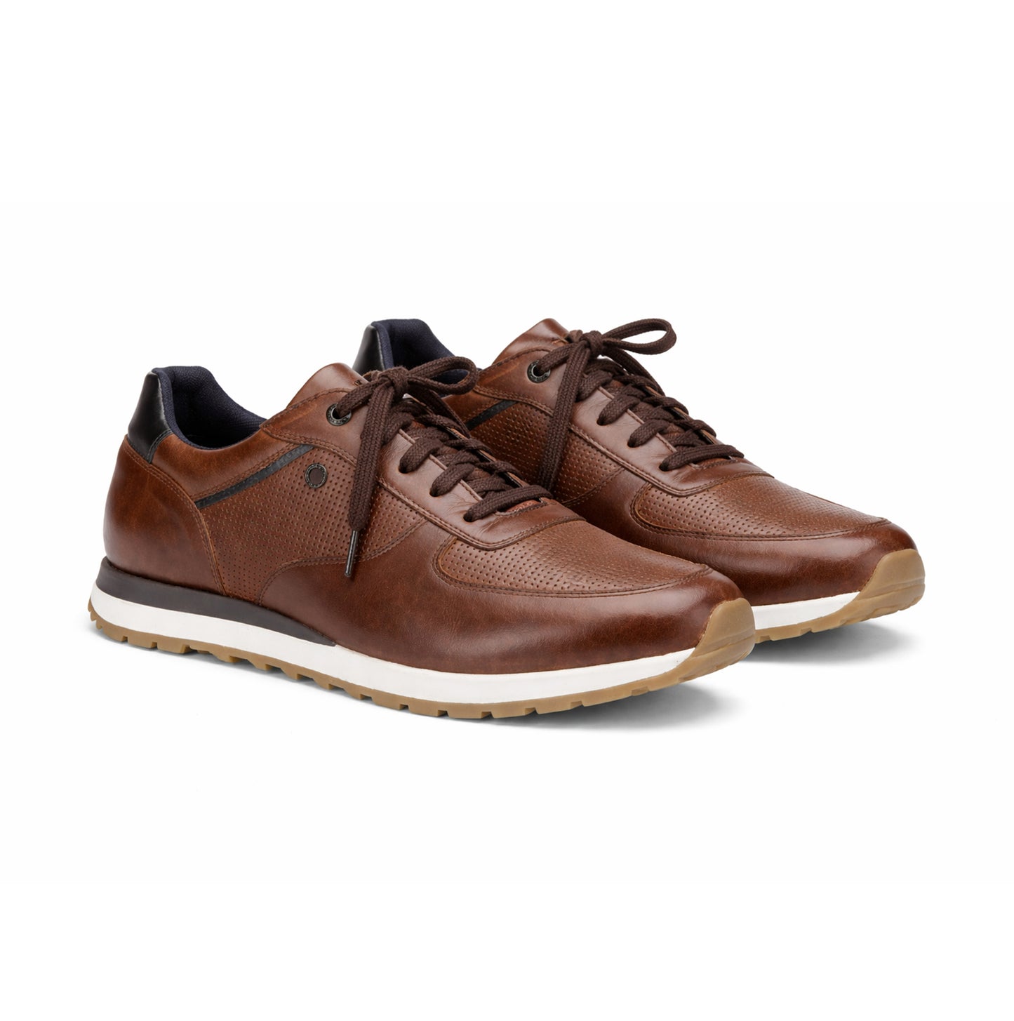 Base London LANCASTER Mens Casual Trainers Brown