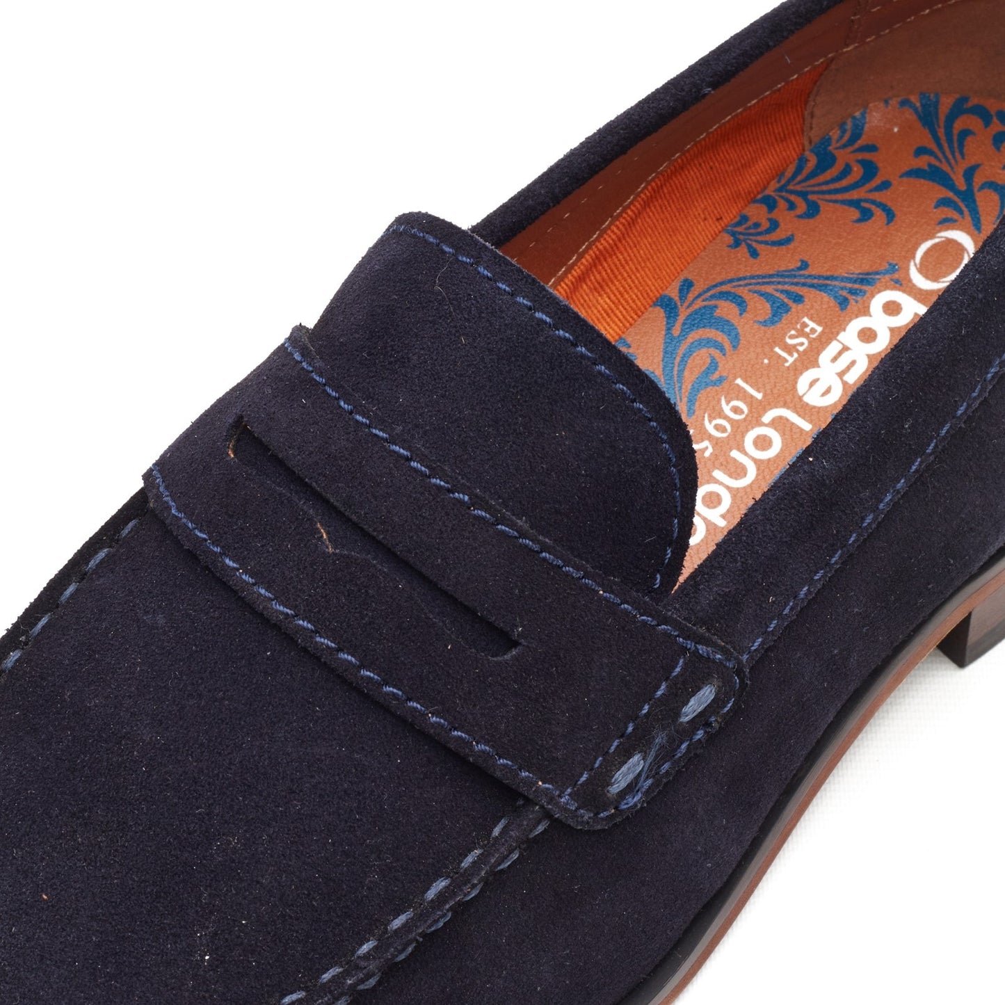 Base London SLATE Mens Loafer Shoes Navy
