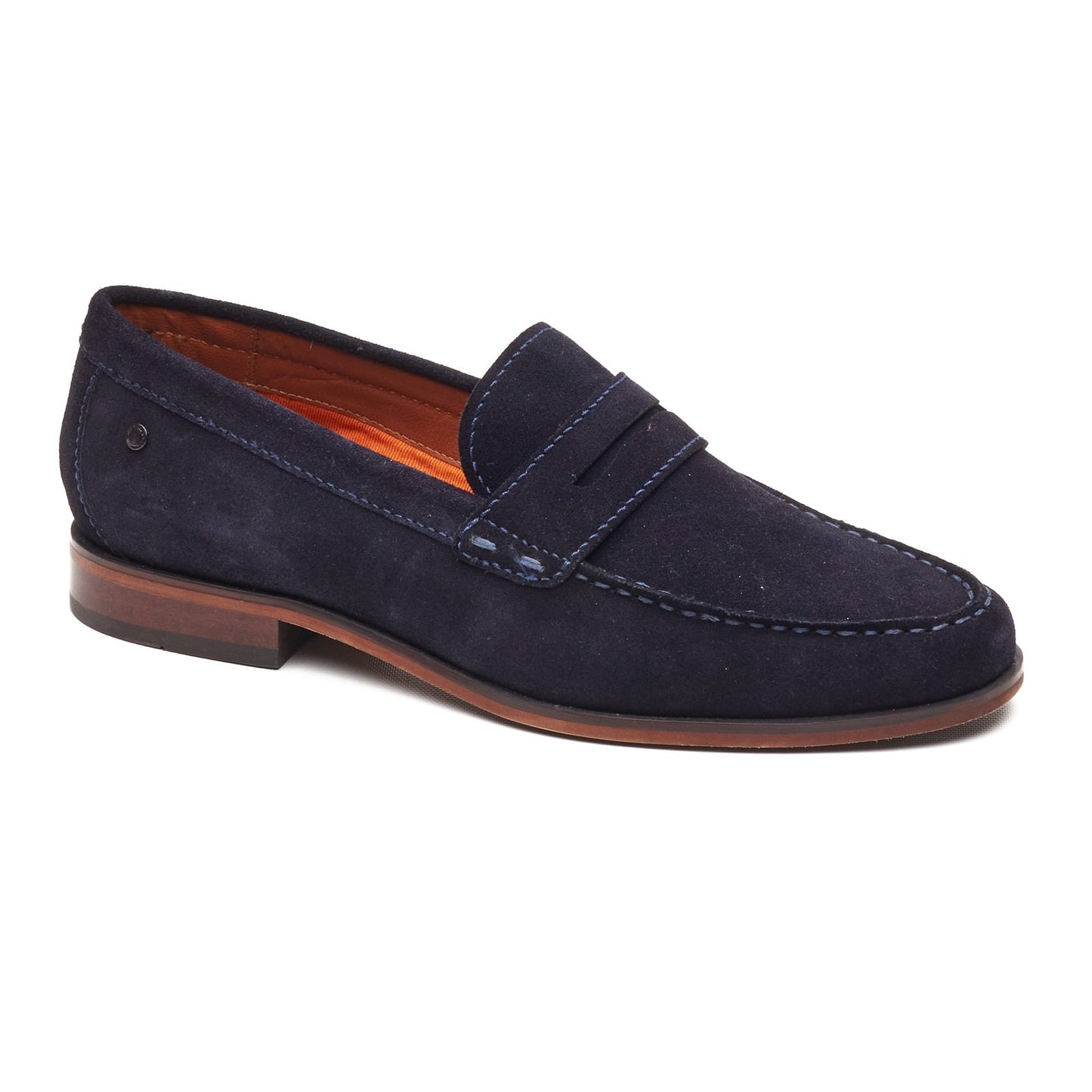 Base London SLATE Mens Loafer Shoes Navy