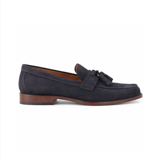 Base London FLINT Mens Loafer Shoes Navy