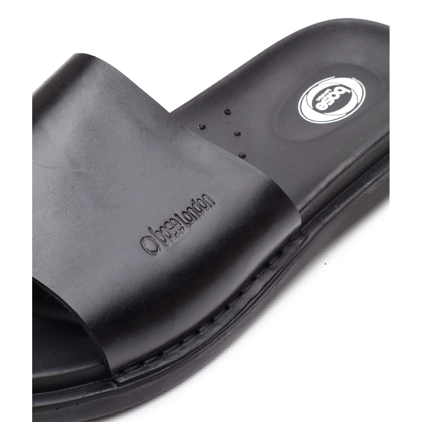 Base London ALBANY Mens Sliders Black