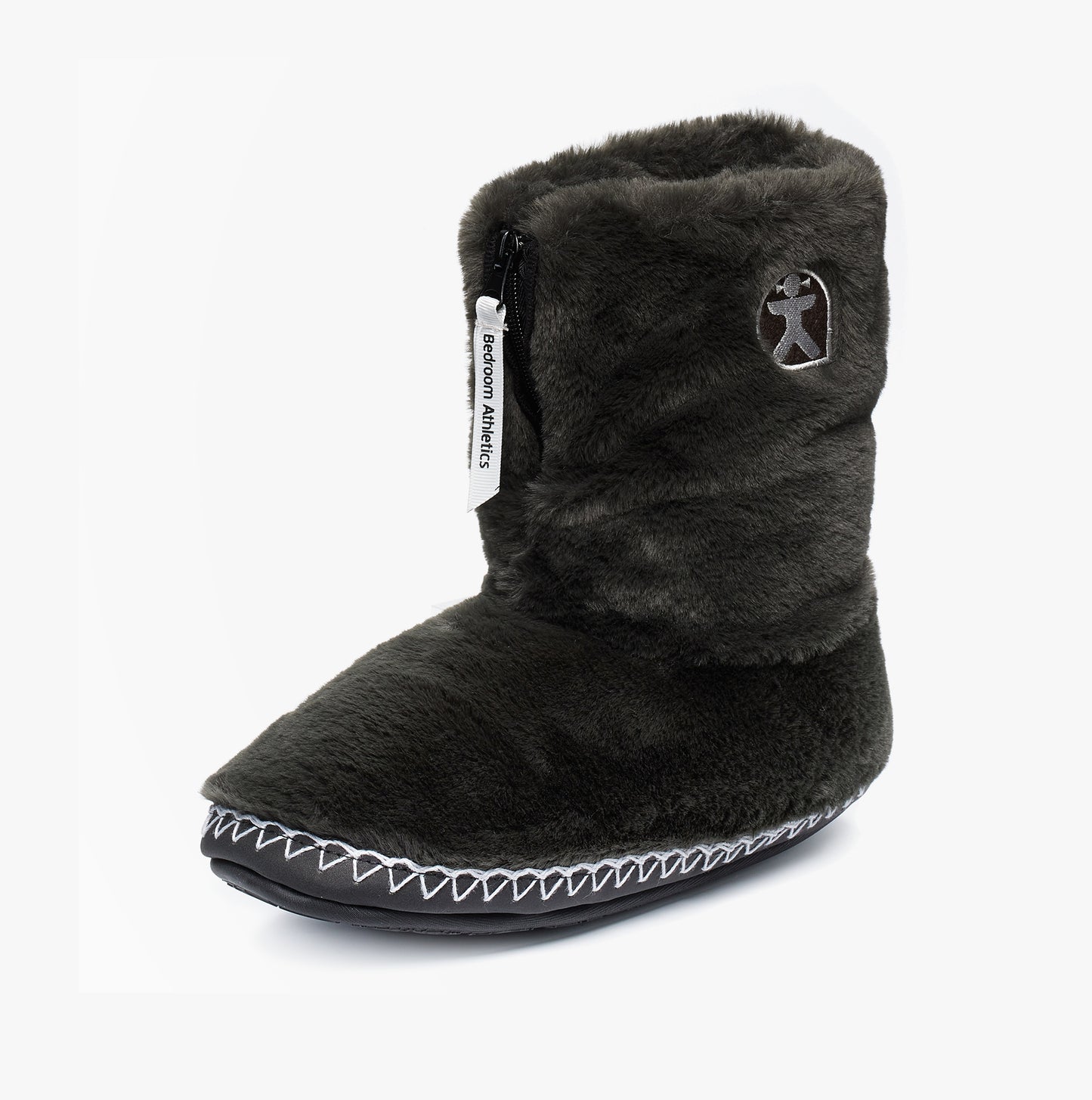 Bedroom Athletics MARILYN Womens Faux Fur Boot Slippers Charcoal