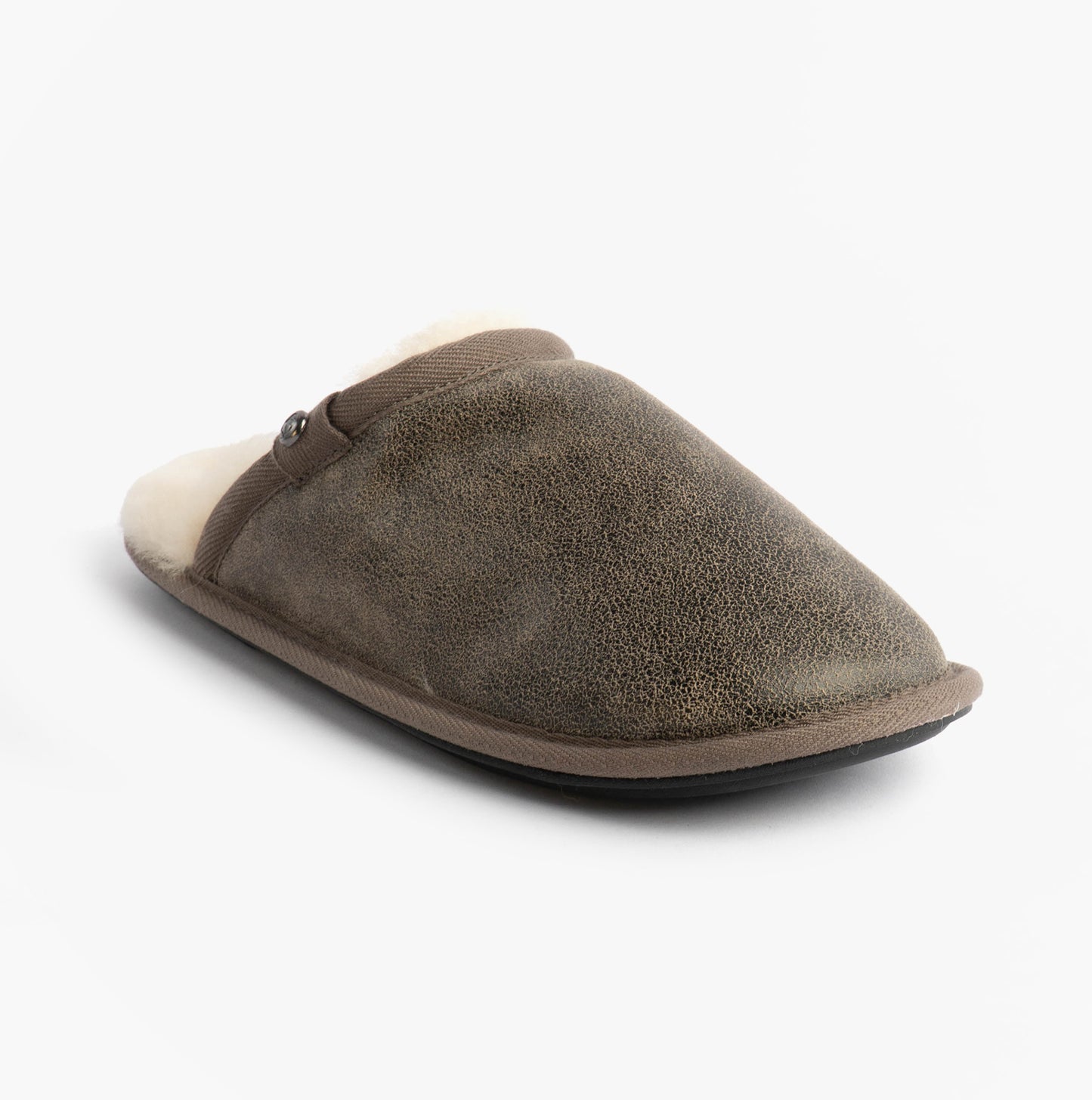 Bedroom Athletics KIEFER Mens Mules Slippers Distressed Tea