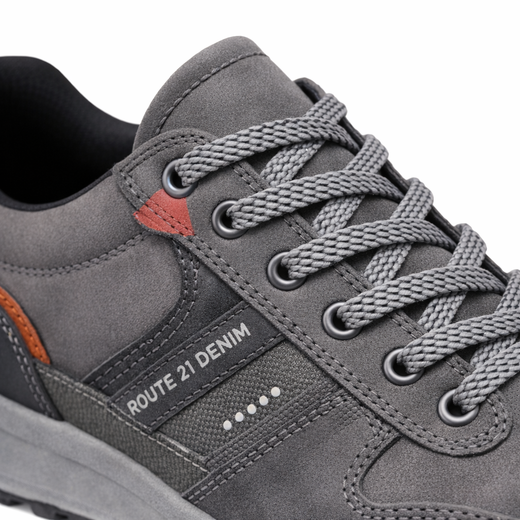 R21 Original M616 Mens Casual Trainers Grey/Black