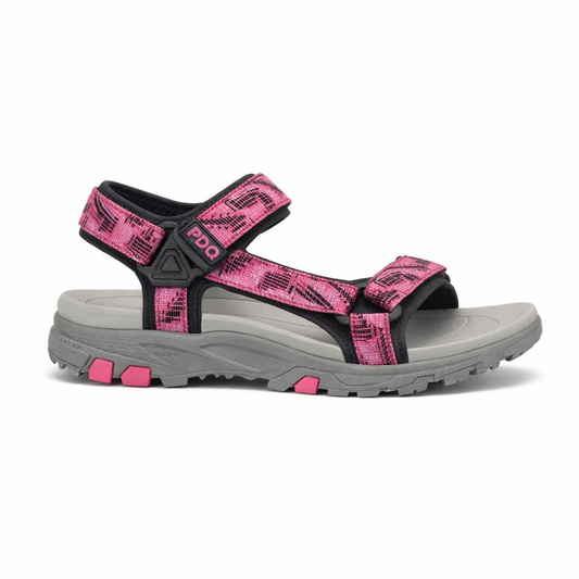 PDQ TESSA Womens Hiking & Trail Sandals Fuchsia/Black