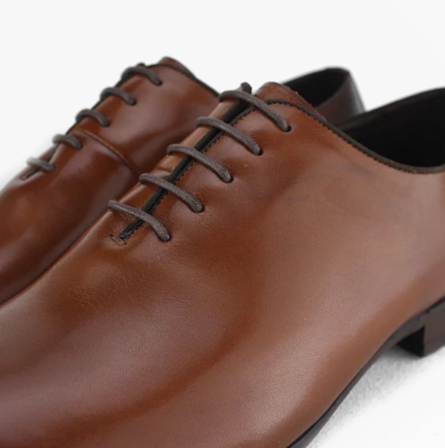 Blakeseys MASHAM Mens Leather Plain Toe Oxford Shoes Tan