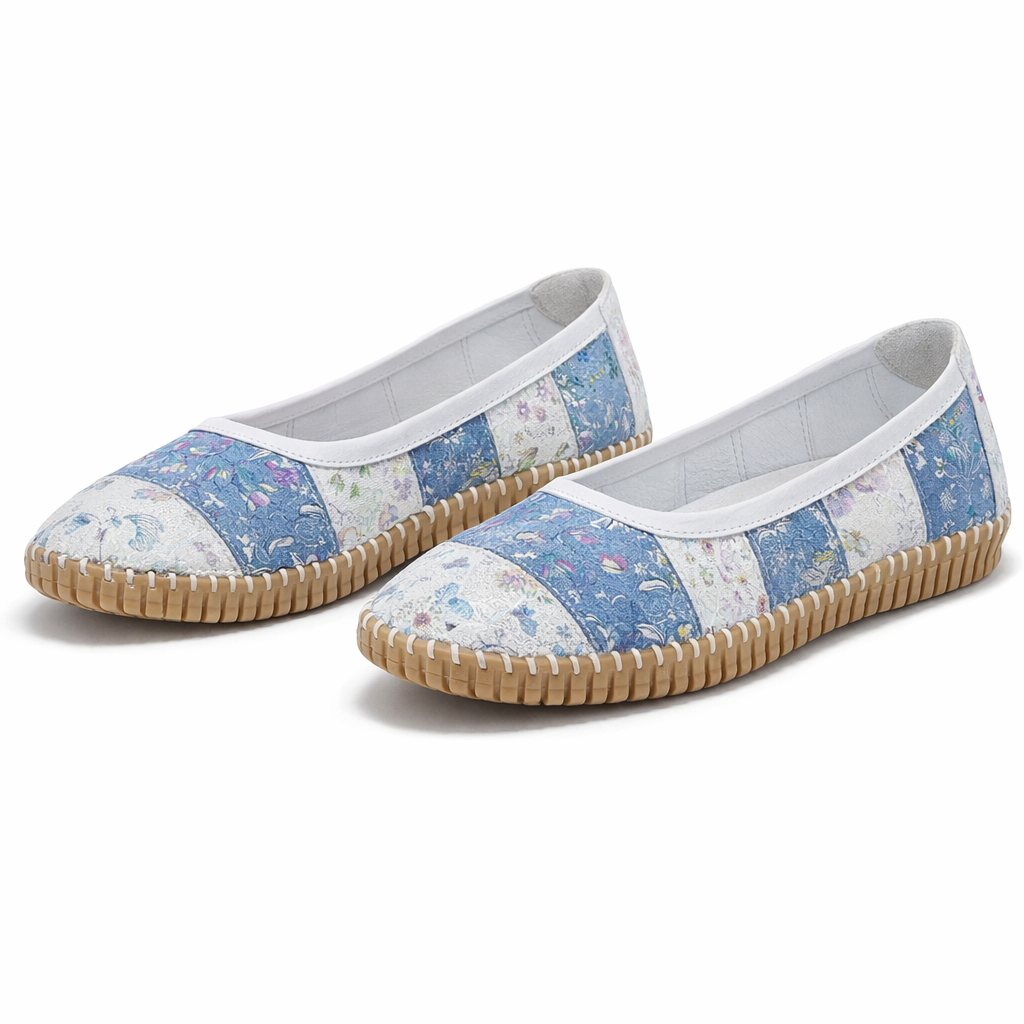 Mod Comfys SUSAN Womens Canvas Shoes Grey/Blue