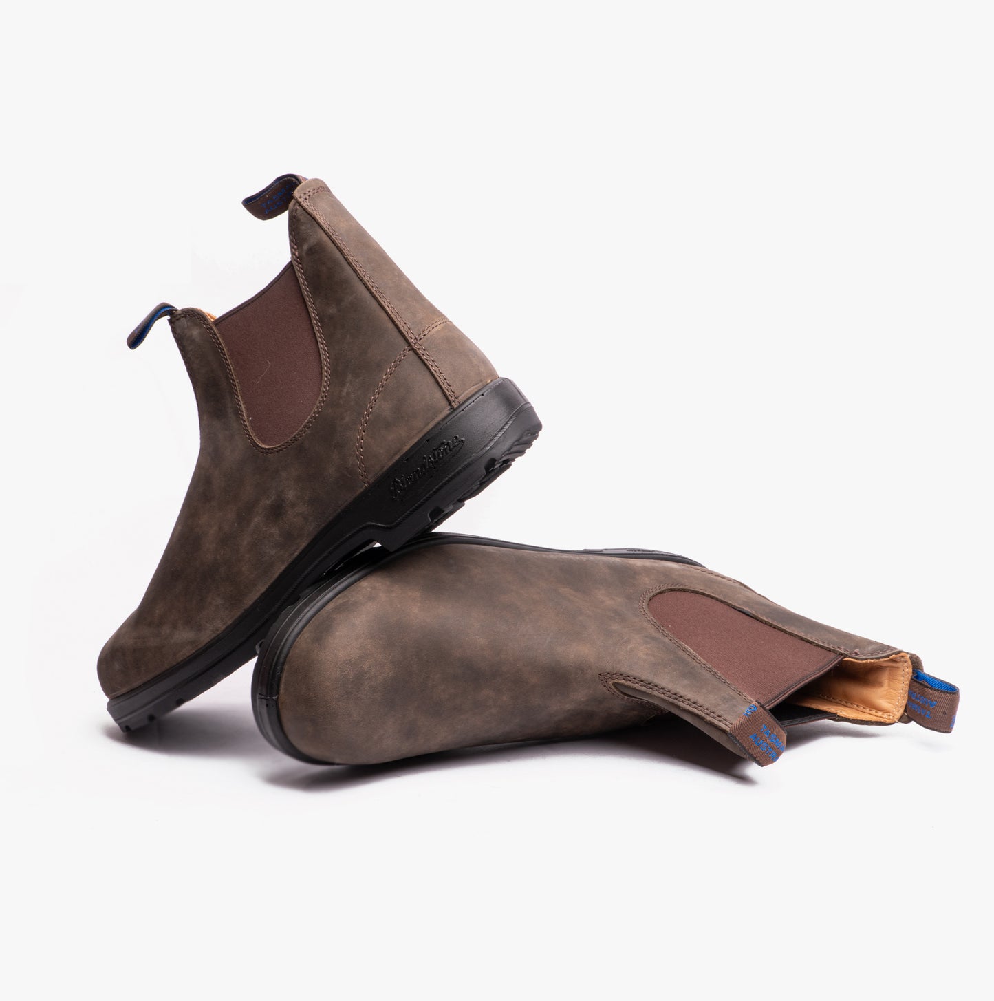 Blundstone 584 Mens Premium Nubuck Waterproof Chelsea Boots Rustic Brown