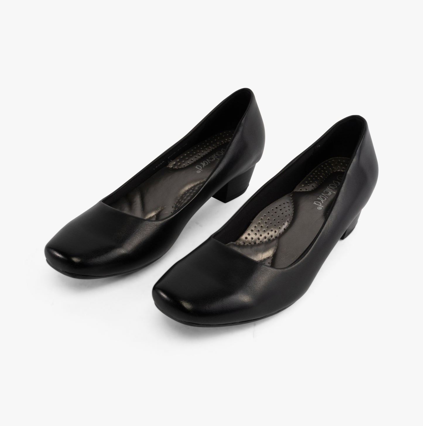 Boulevard LORETTA Womens Faux Leather Court Shoes Black