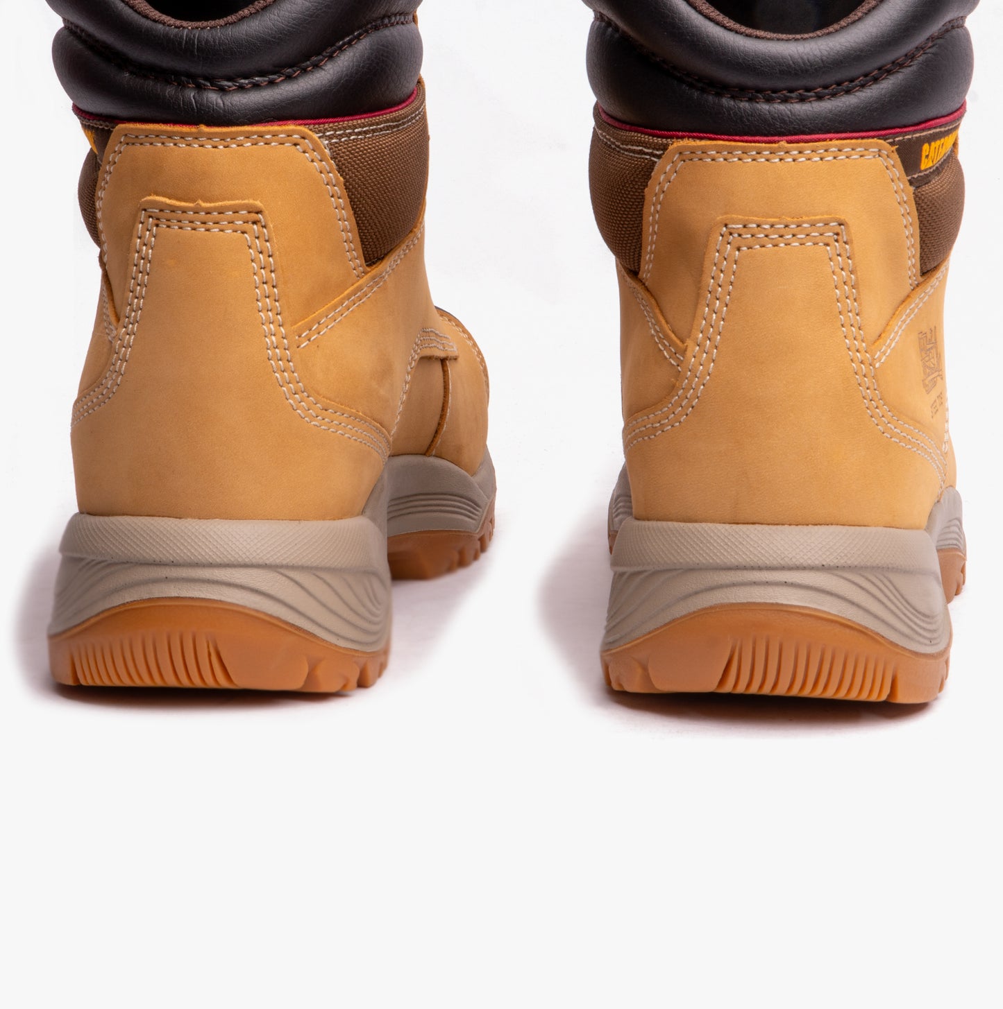 CAT SPIRO Mens Leather Safety Boots Honey