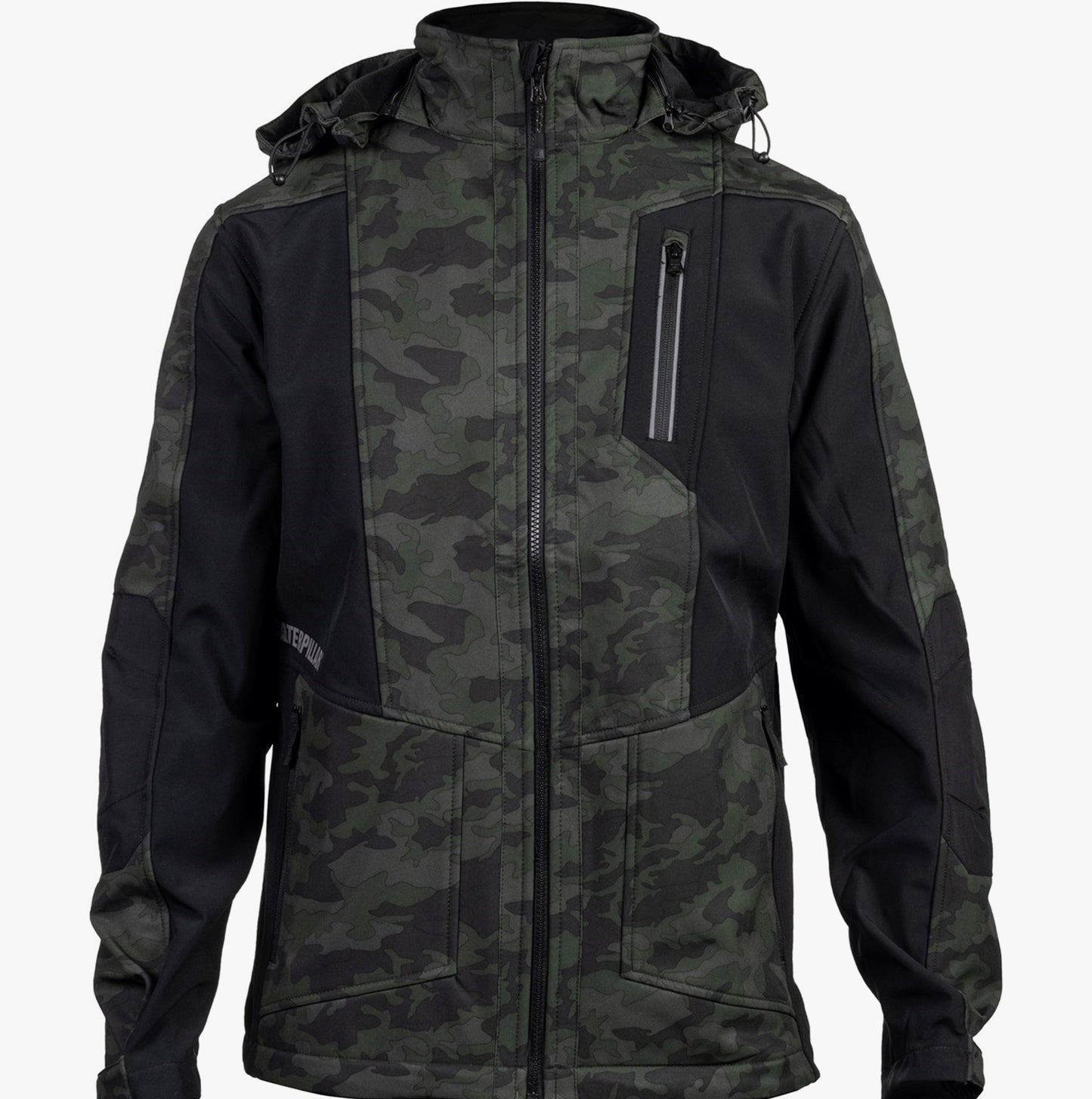 CAT MERCURY SOFT SHELL Mens Hooded Jacket Multicoloured
