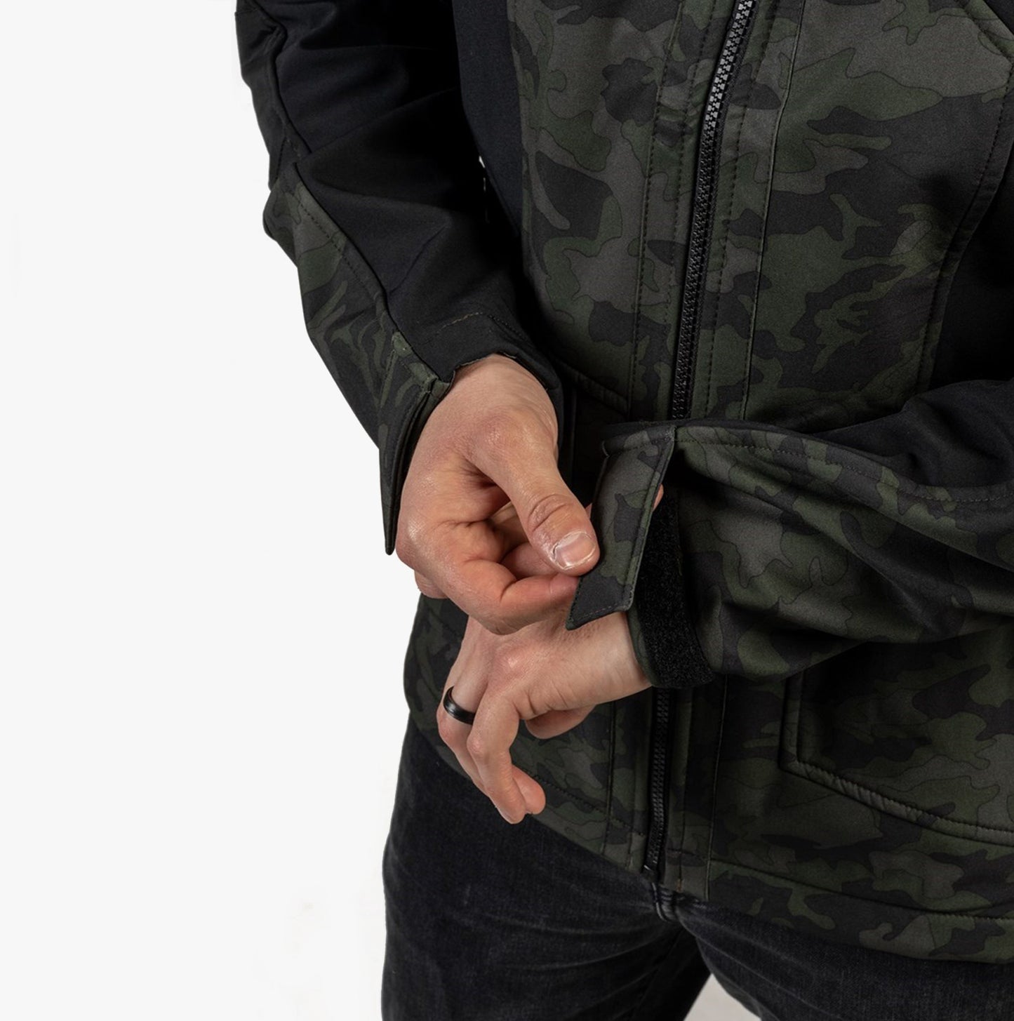 CAT MERCURY SOFT SHELL Mens Hooded Jacket Multicoloured