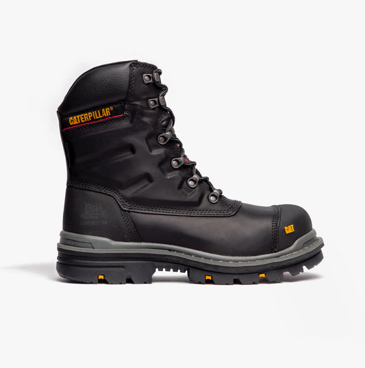 CAT PREMIER Mens Leather Safety Boots Black