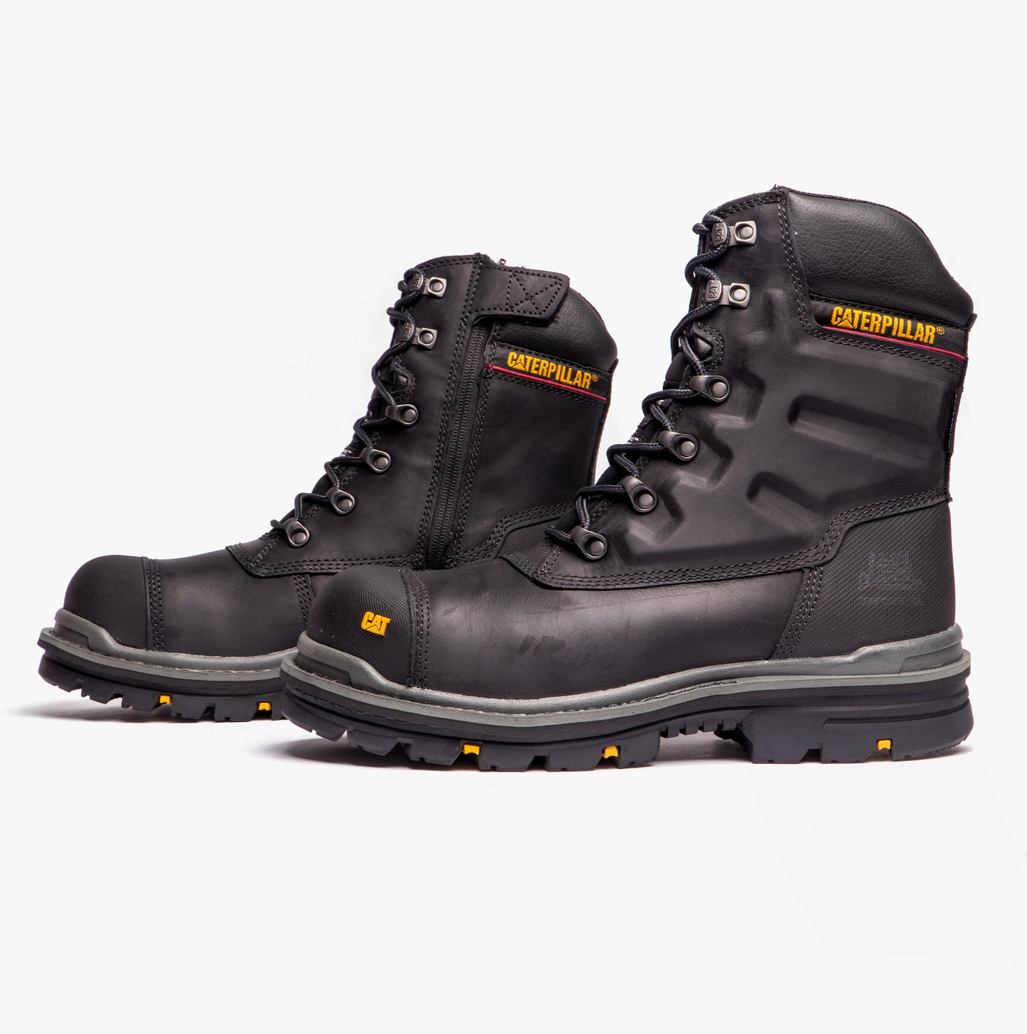 CAT PREMIER Mens Leather Safety Boots Black