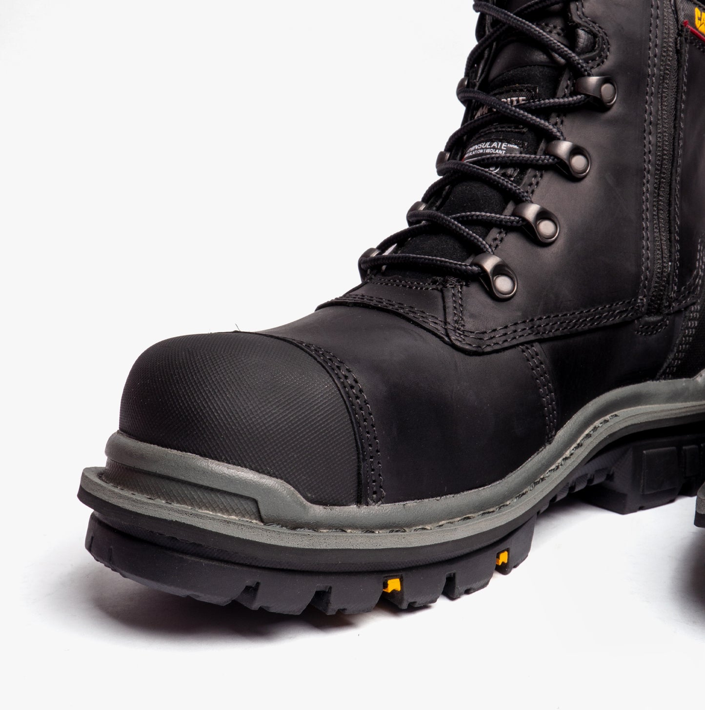 CAT PREMIER Mens Leather Safety Boots Black