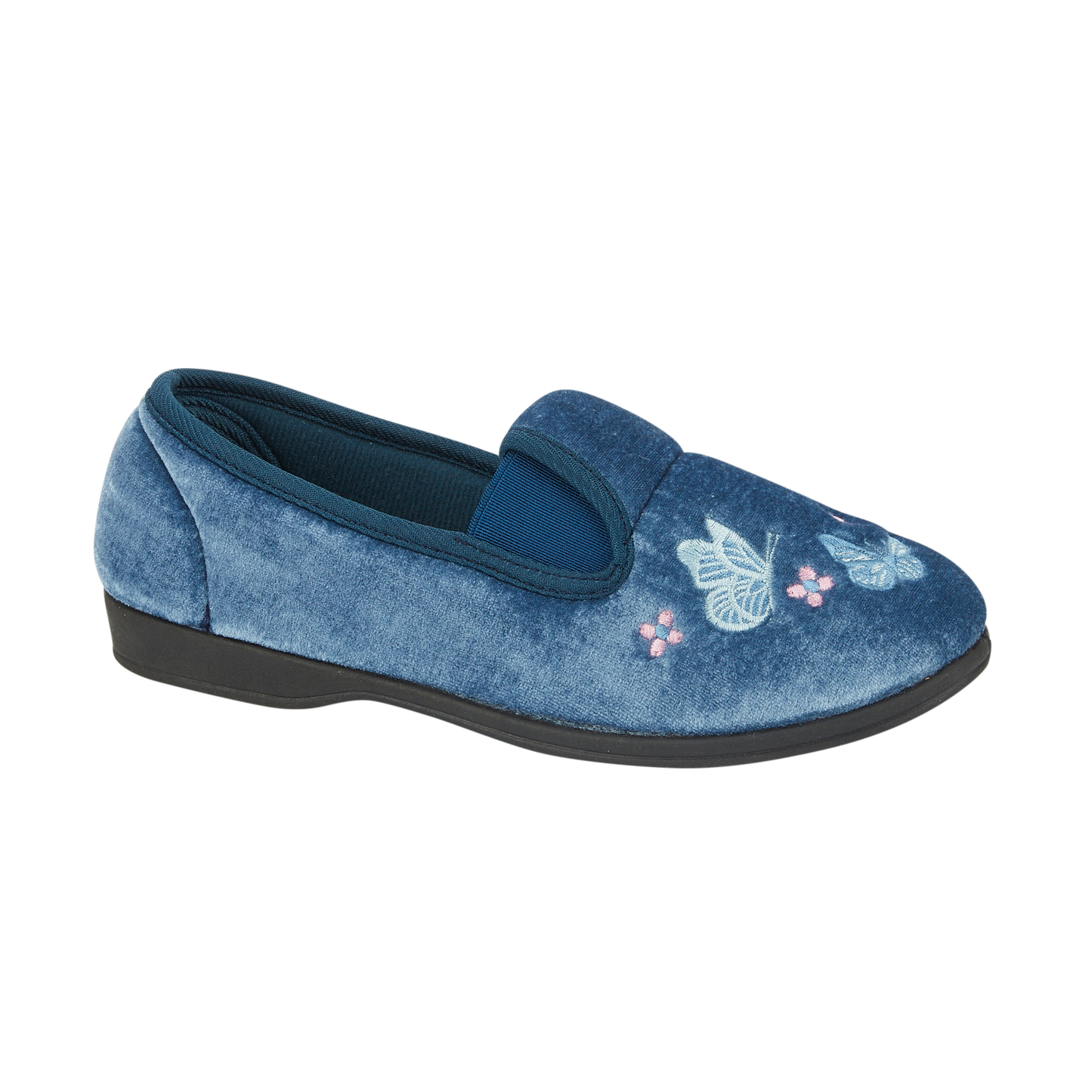 Jo & Joe CHERISH Womens Full Slippers Navy