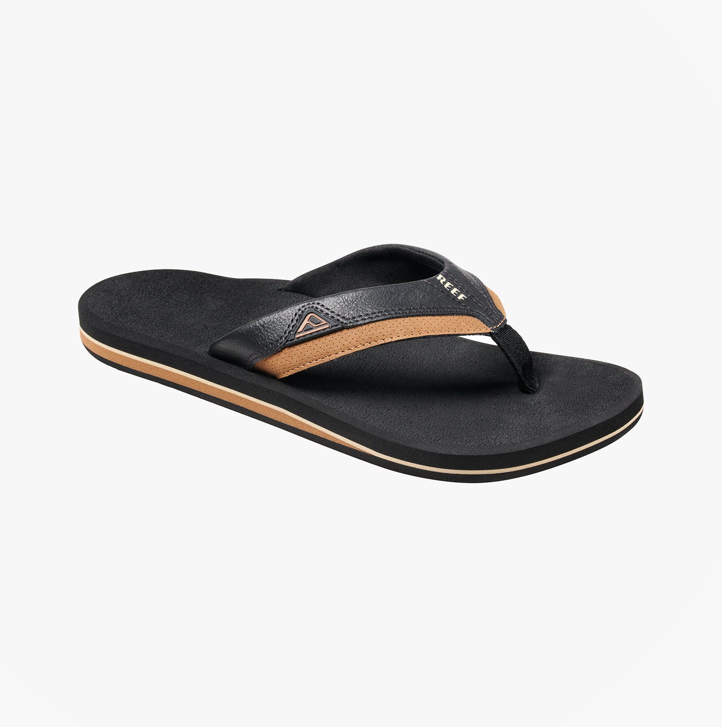 Reef CUSHION DAWN Mens Toe-Post Sandals Black/Tan