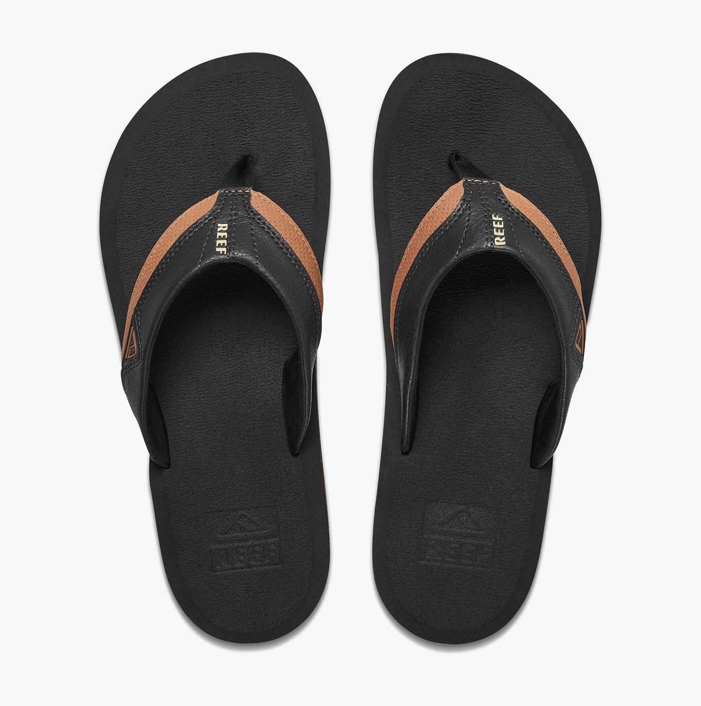 Reef CUSHION DAWN Mens Toe-Post Sandals Black/Tan