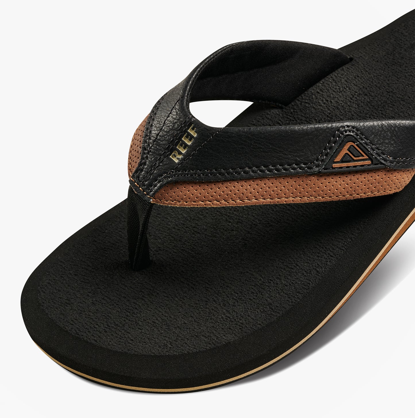 Reef CUSHION DAWN Mens Toe-Post Sandals Black/Tan
