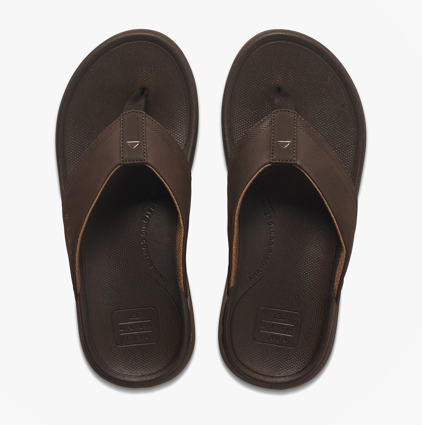 Reef CUSHION NORTE Mens Toe-Post Sandals Dark Brown