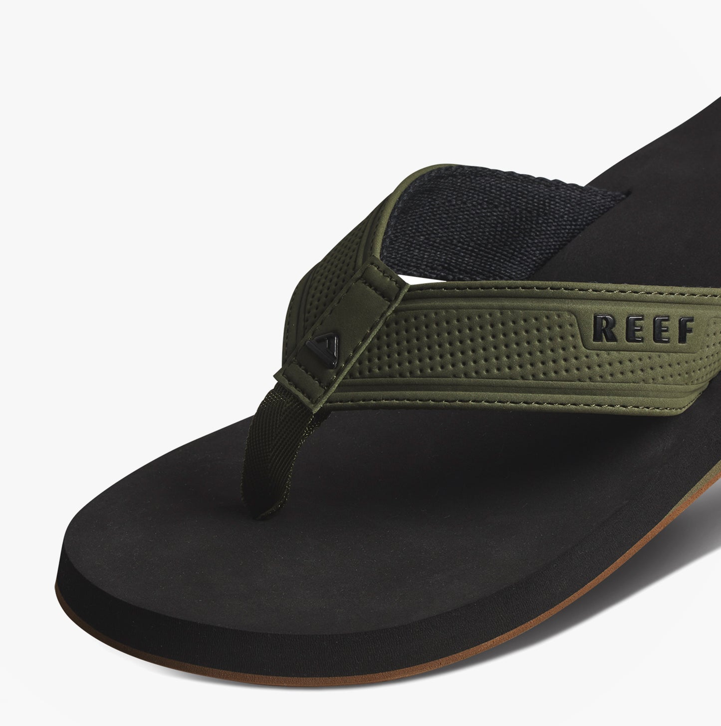 Reef THE LAYBACK Mens Toe-Post Sandals Black/Olive