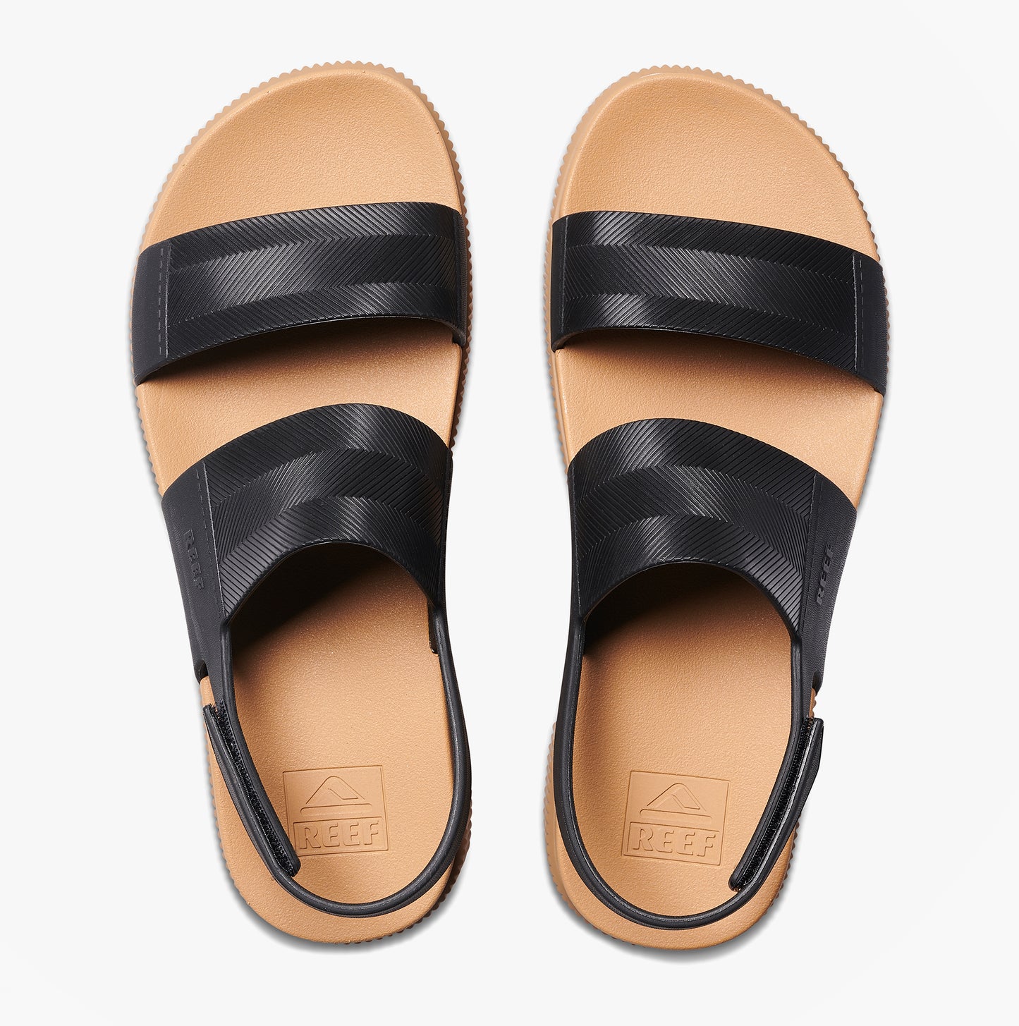 Reef WATER VISTA HIGHER Womens Platform  Sandals Black/Tan