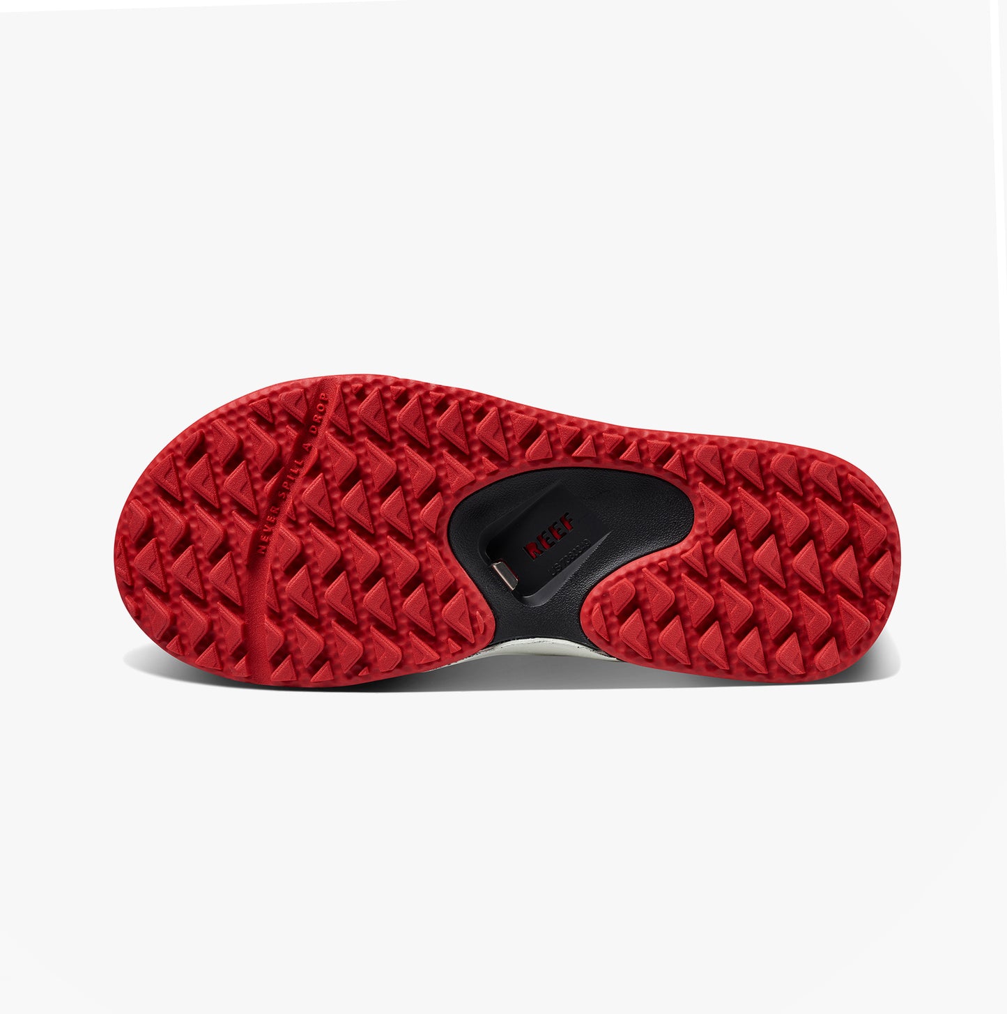 Reef FANNING PREGAME Mens Toe-Post Sandals Black/Red