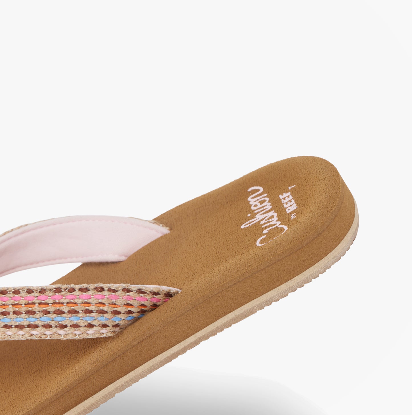 Reef BAJA ELANA Womens Toe-Post Sandals Brown/Pink