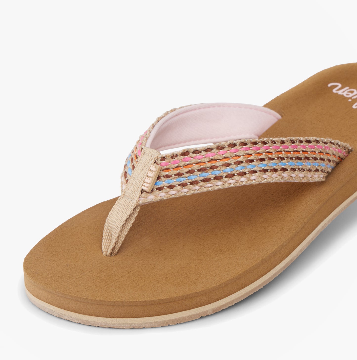 Reef BAJA ELANA Womens Toe-Post Sandals Brown/Pink