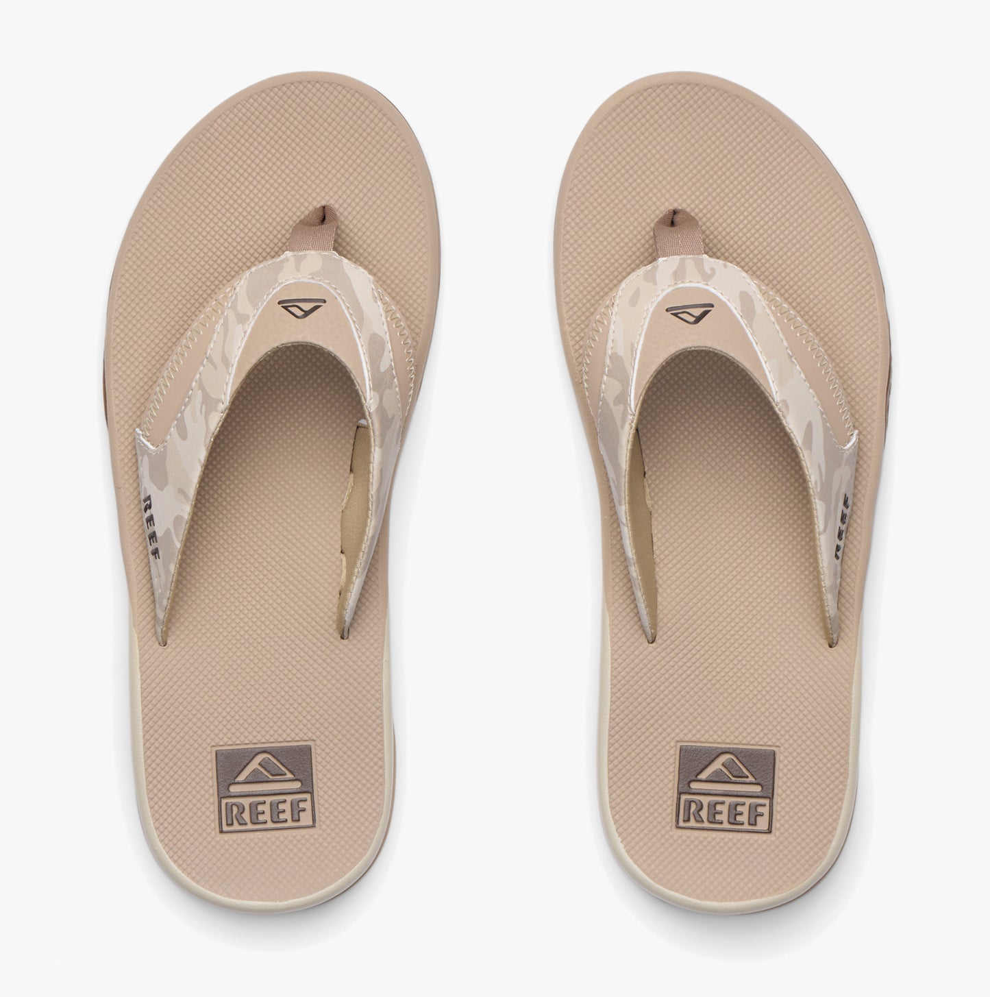 Reef FANNING Mens Toe-Post Sandals Sand Camo