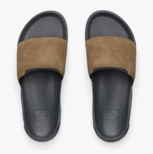 Reef TAILSLIDE Mens Sliders Grey/Tan