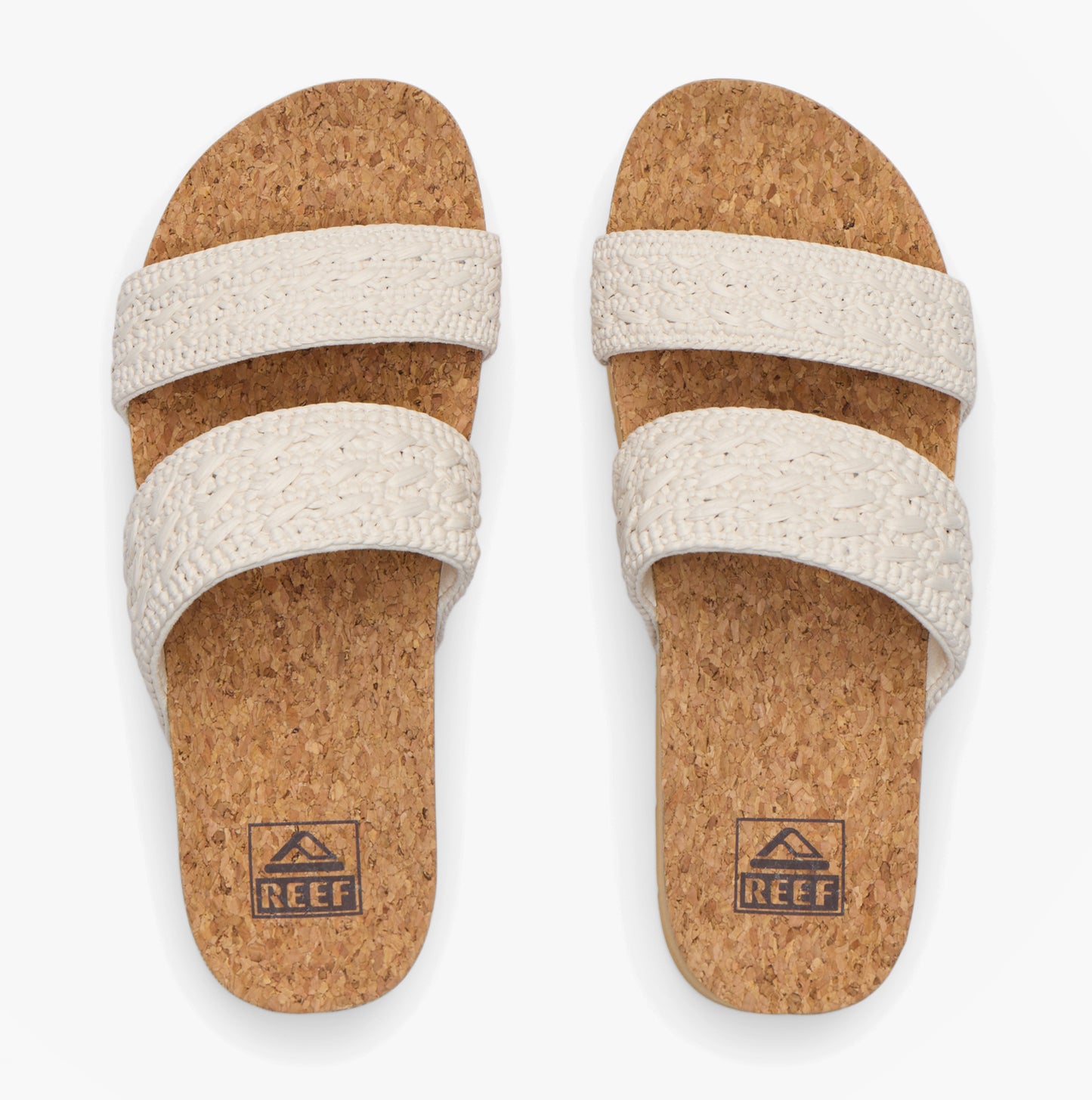 Reef CUSHION VISTA Womens Cross Strap Sandals Vintage Tan Textile