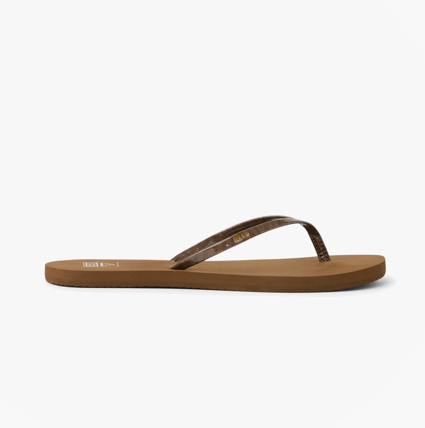 Reef BLISS NIGHTS Womens Toe-Post Sandals Chocolate Stripe