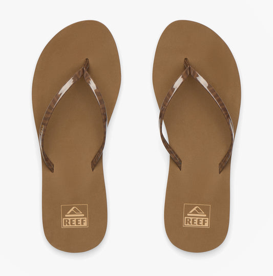 Reef BLISS NIGHTS Womens Toe-Post Sandals Chocolate Stripe