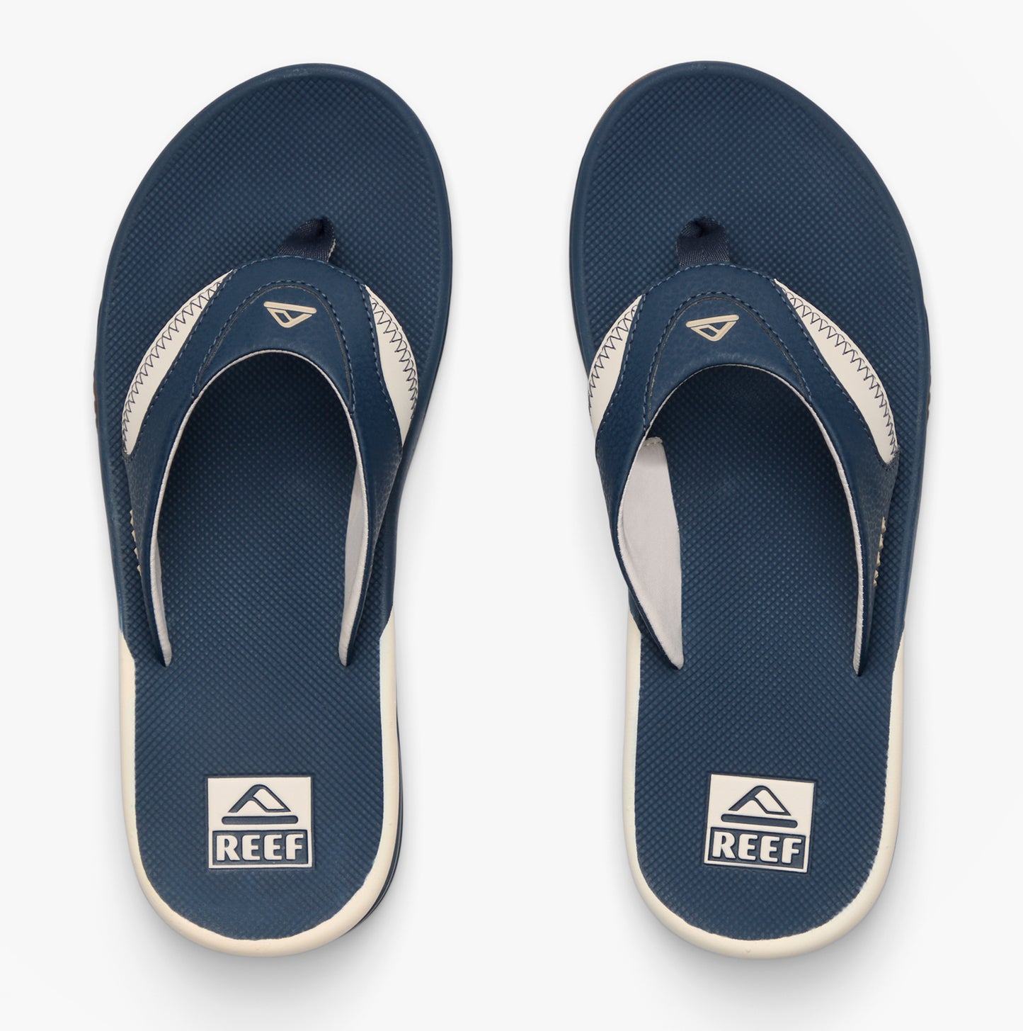 Reef FANNING Mens Toe-Post Sandals Navy/Oat