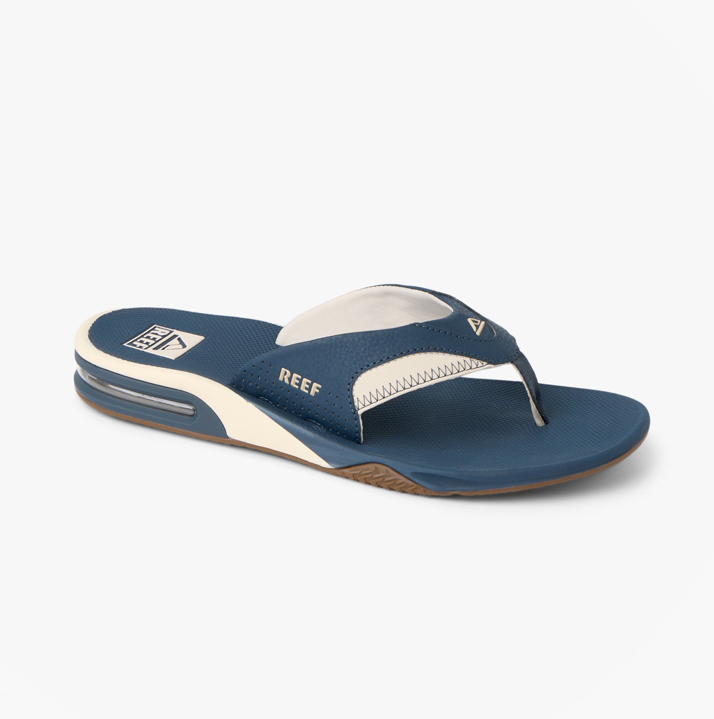Reef FANNING Mens Toe-Post Sandals Navy/Oat