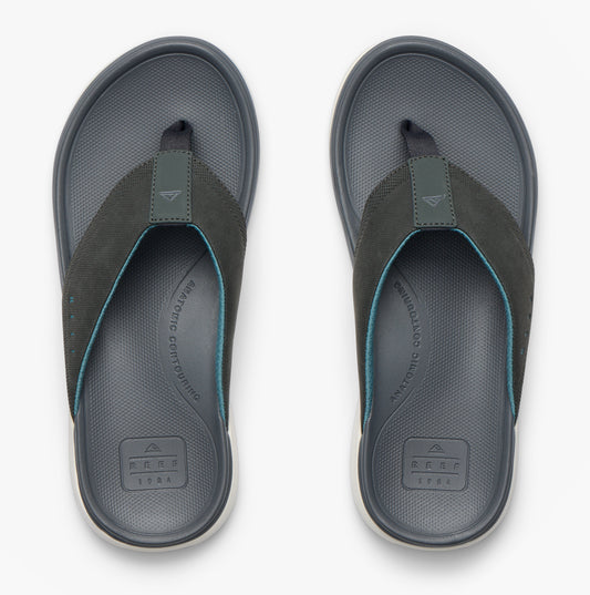 Reef CUSHION NORTE Mens Toe-Post Sandals Grey/Blue/Offwhite