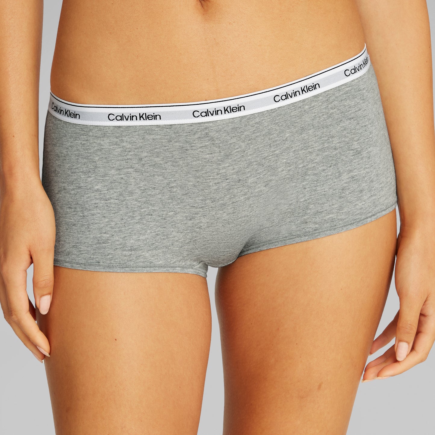 Calvin Klein ICON LOGO 3 Pack Womens Hipster Panties Black/White/Grey Heather