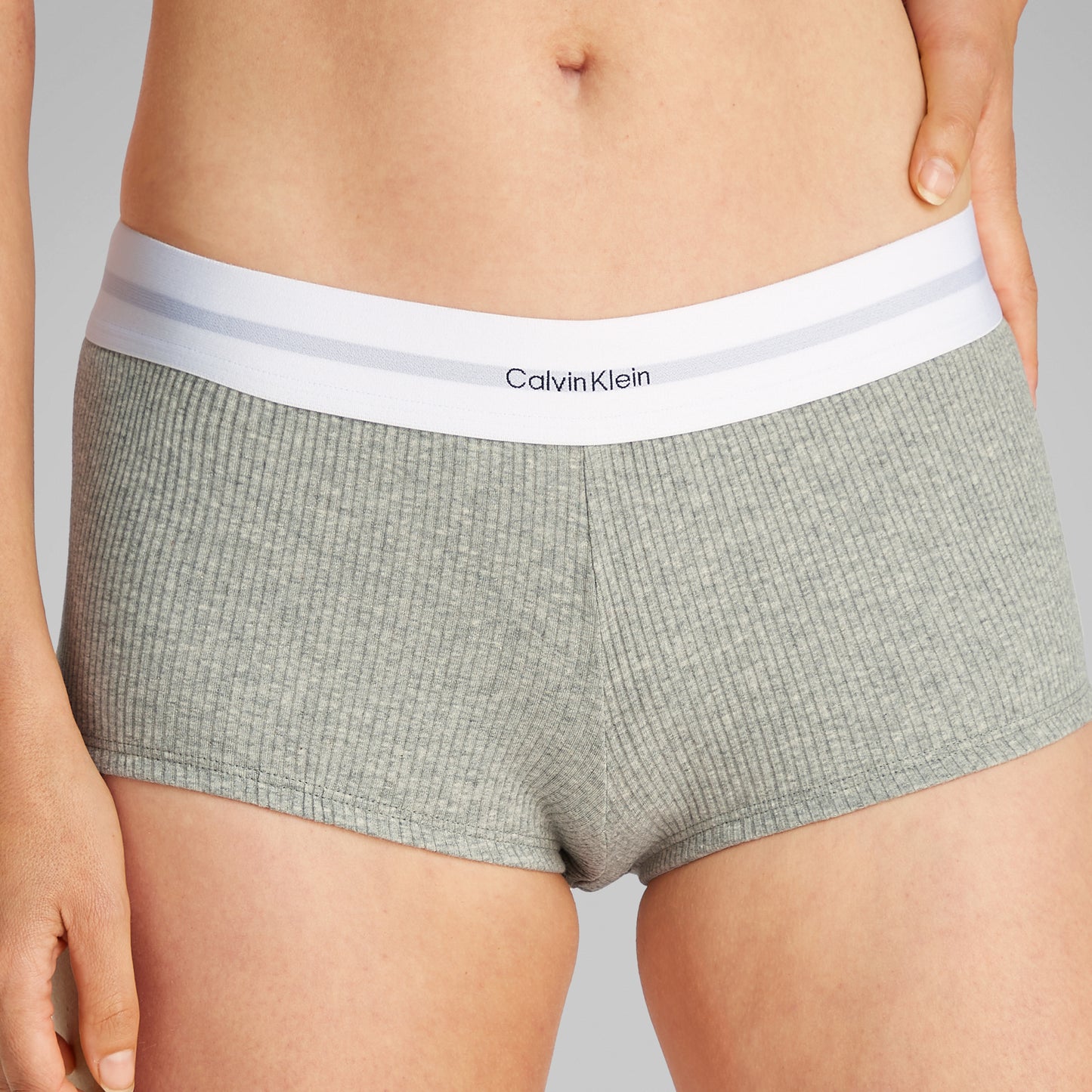 Calvin Klein COTTON MODAL RIB Hipster Panty Womens Shorts Grey Heather