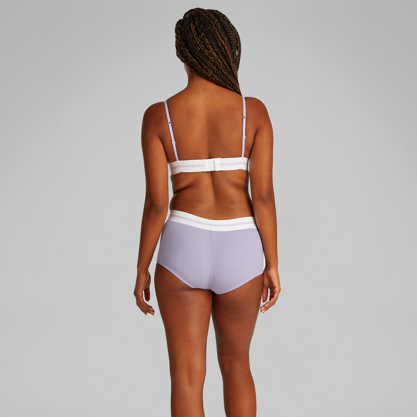Calvin Klein COTTON MODAL RIB Hipster Panty Womens Shorts Lilac Quartz