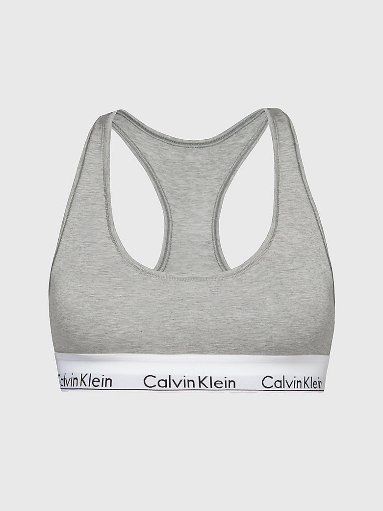 Calvin Klein MODERN COTTON Womens Bralette Grey Heather