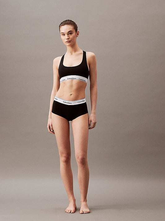 Calvin Klein MODERN COTTON High Waisted Boxers Womens Black