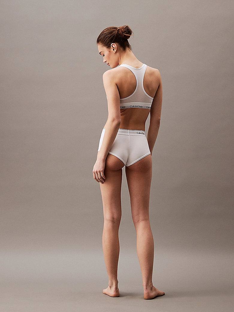 Calvin Klein MODERN COTTON High Waisted Boxers Womens White