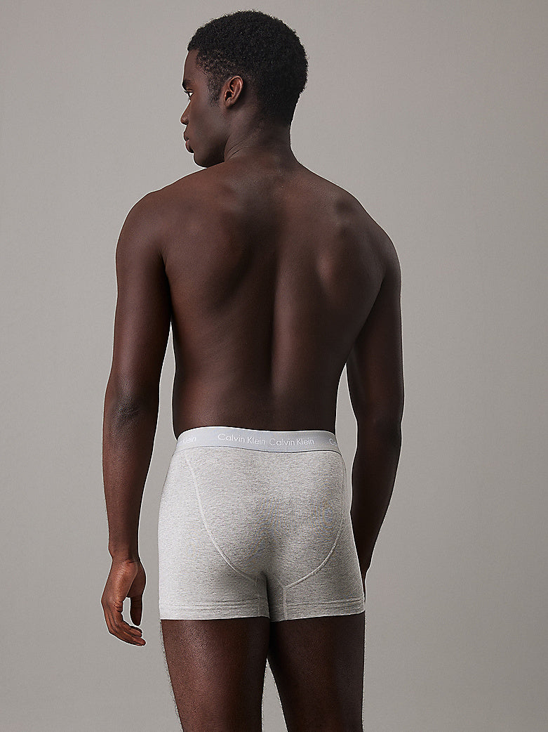 Calvin Klein COTTON STRETCH 3 Pack Mens Trunks Black Multi