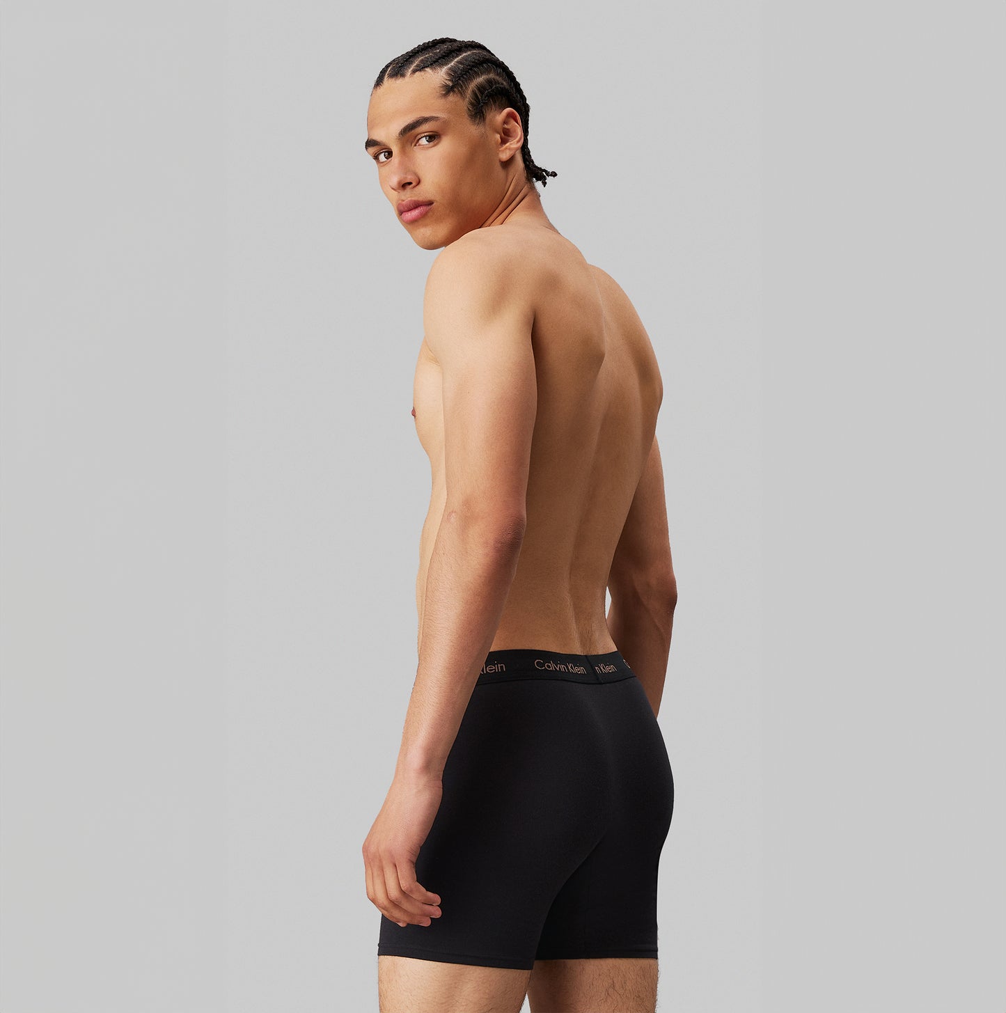 Calvin Klein COTTON STRETCH Mens 3 Pack Boxer Briefs Multicoloured